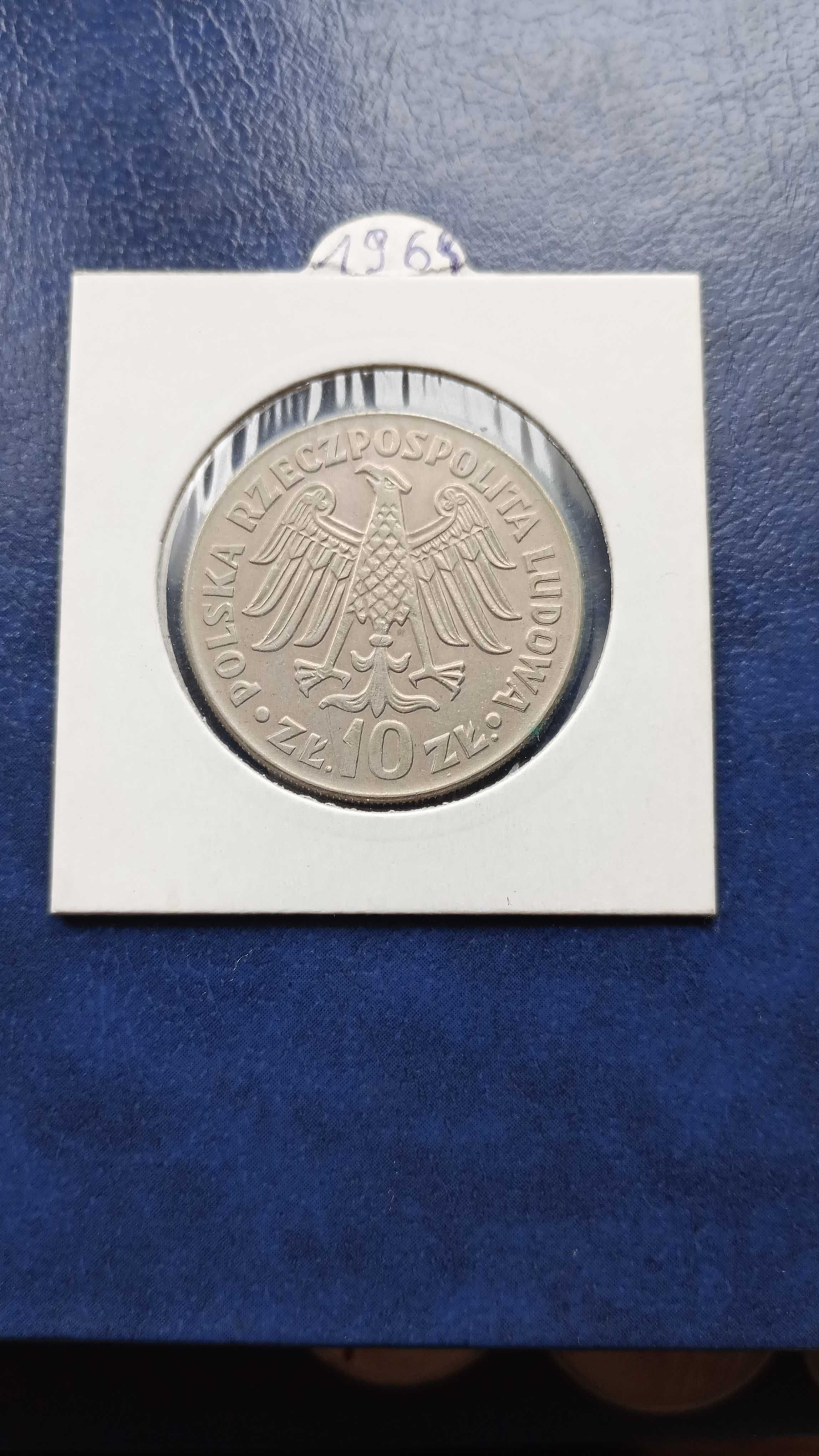 Stare monety 10 złotych 1964 K Wielki wklęsły PRL skrętka