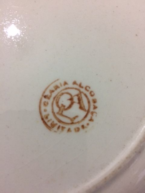 Prato Faiança da Cerâmica Limitada Alcobaça