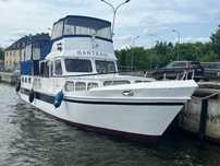 Jacht motorowy morski 46 stal 2x215 KM Cummins diesel + RIB z Tohatsu