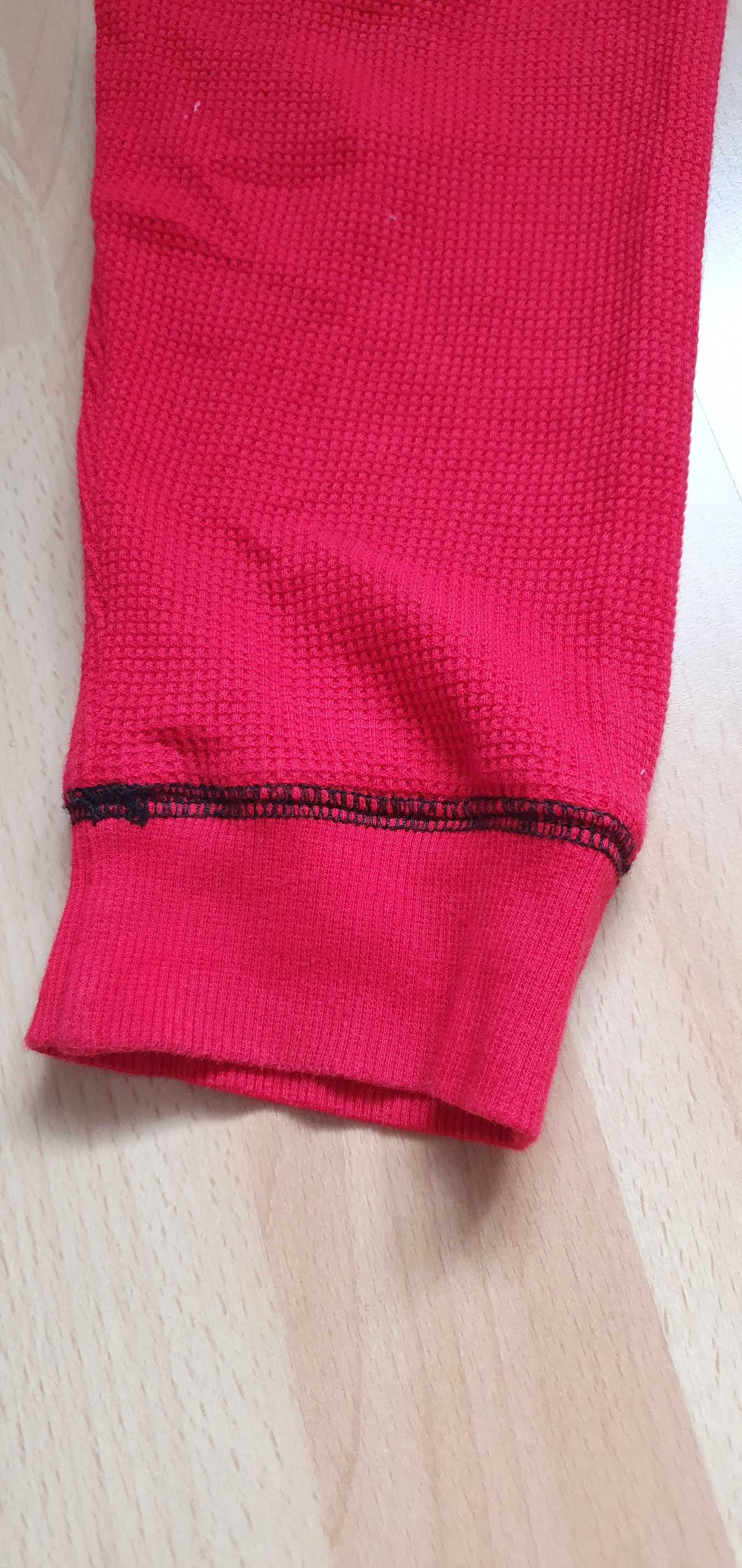 Świetna czerwona bluzka longsleeve vintage rozmiar XL