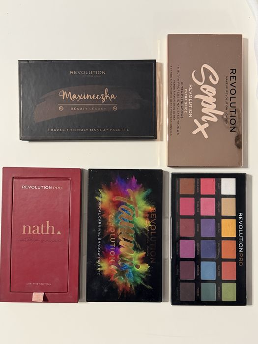 Zestaw 5 paletek do makijażu makeup revolution