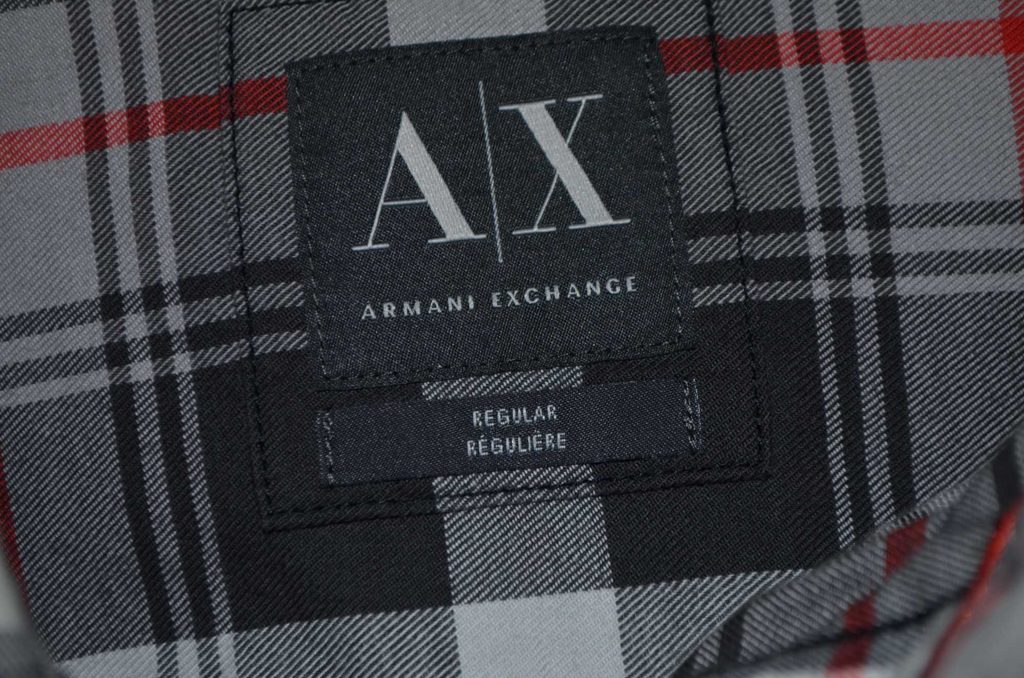 Рубашка Armani Exchange Mens Shirt Plaid Size XS, Сорочка