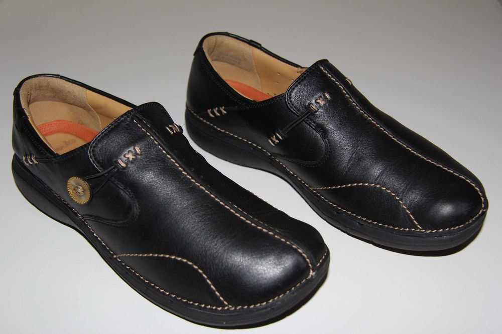 Кожаные,туфли,слипоны,мокасины"Clarks" 6/40/26см.