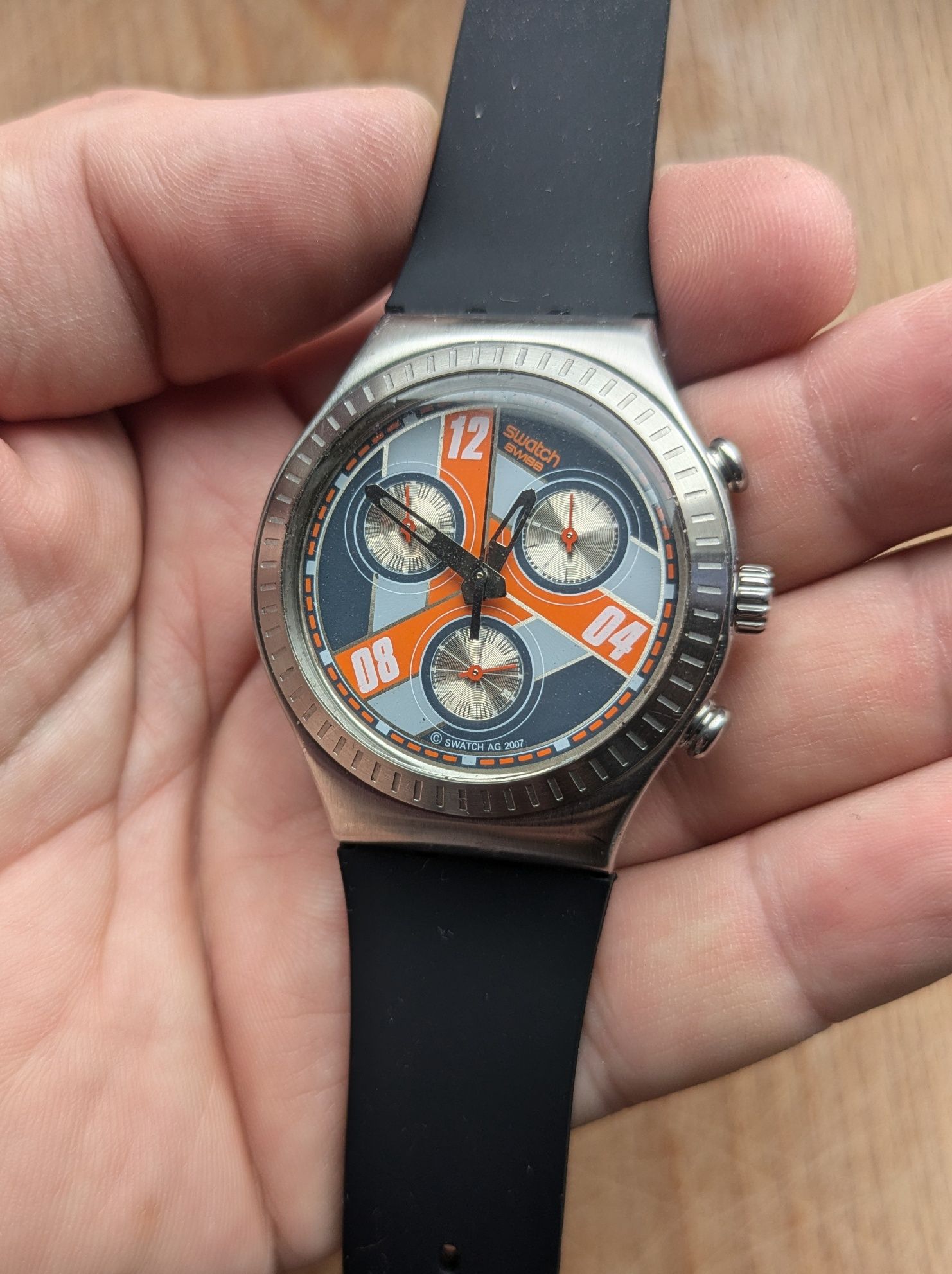 Swatch Irony Chrono MONSTER BLOCK YCS110 specjalna wersja FIVB