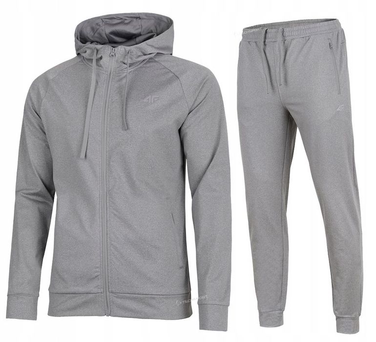 4f Męski Dres Sportowy Treningowy Komplet Bluza Spodnie / rozm L