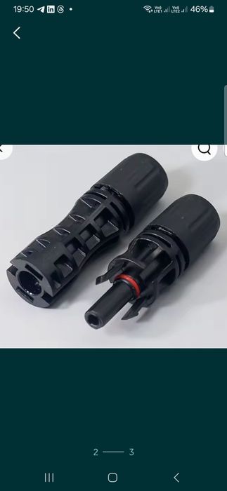 Мс 4 конектори PV 1500V 45A на кабель 2.5/4 мм2