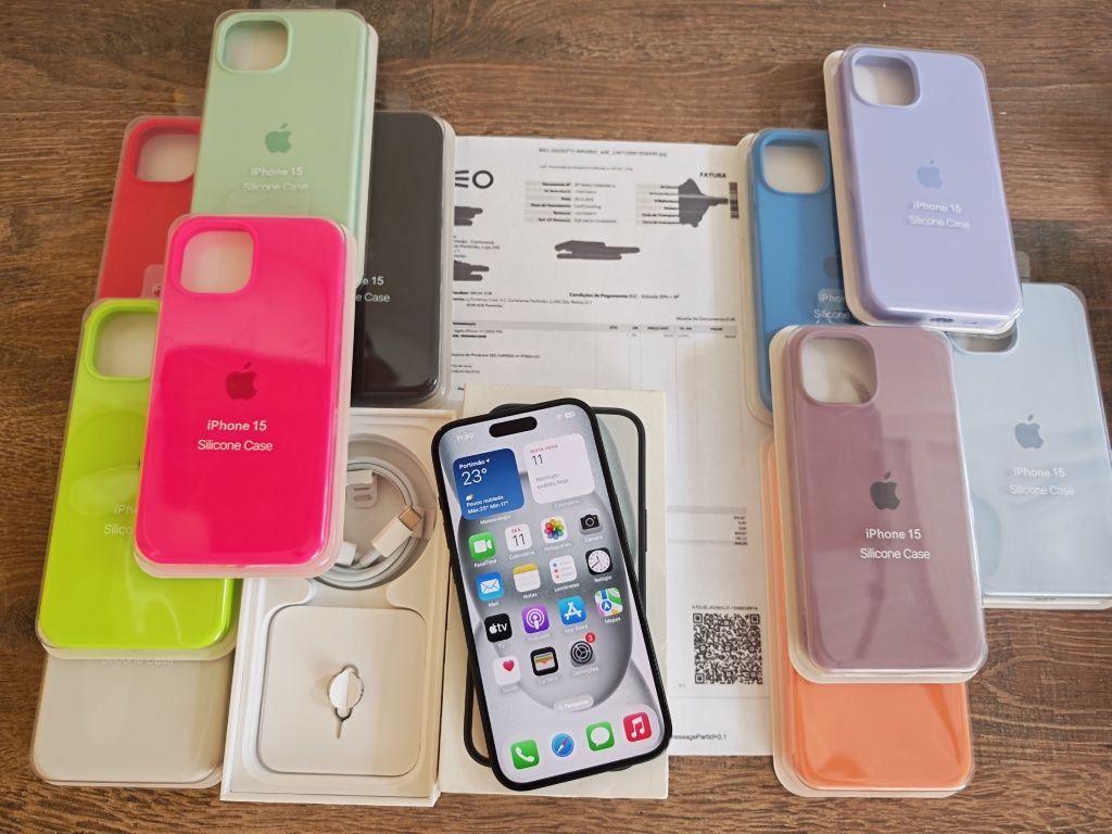 iPhone 15 128GB Preto Bom estado  Aceito Retomas