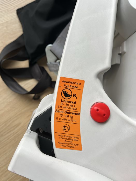 Cadeira bebe auto Römer Britax Advansefix III SICT
