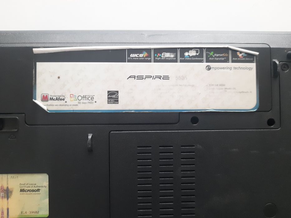 Laptop acer aspire 5535