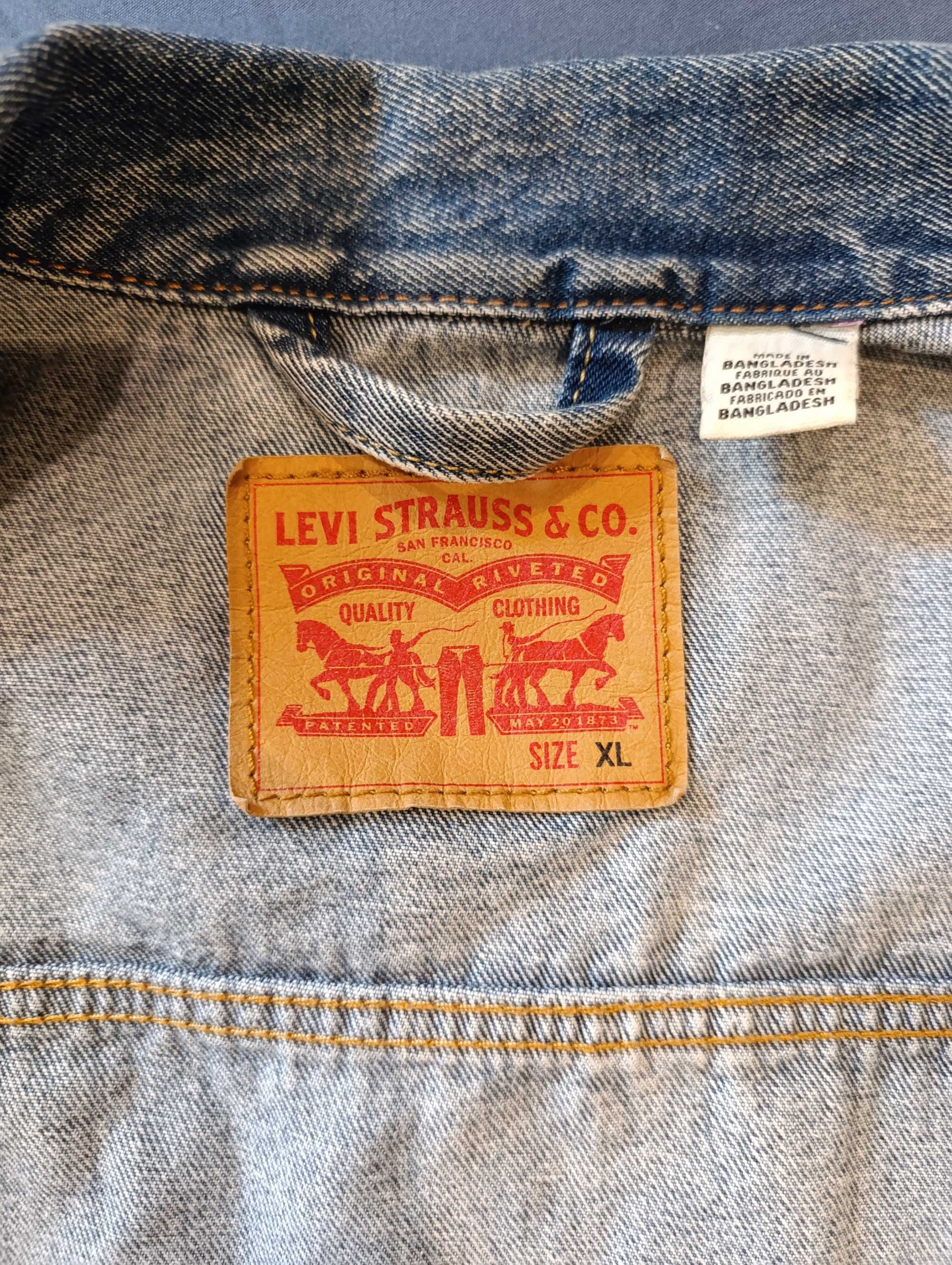 Kurtka Trucker o luźnym kroju, r. XL