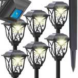 LAMPA Solarna Ogrodowa LED Lampki Solarne Do Ogrodu Zestaw 6 sztuk