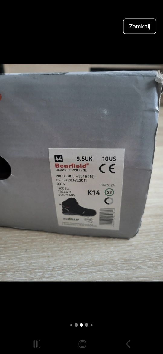 Buty robocze zimowe z blachą