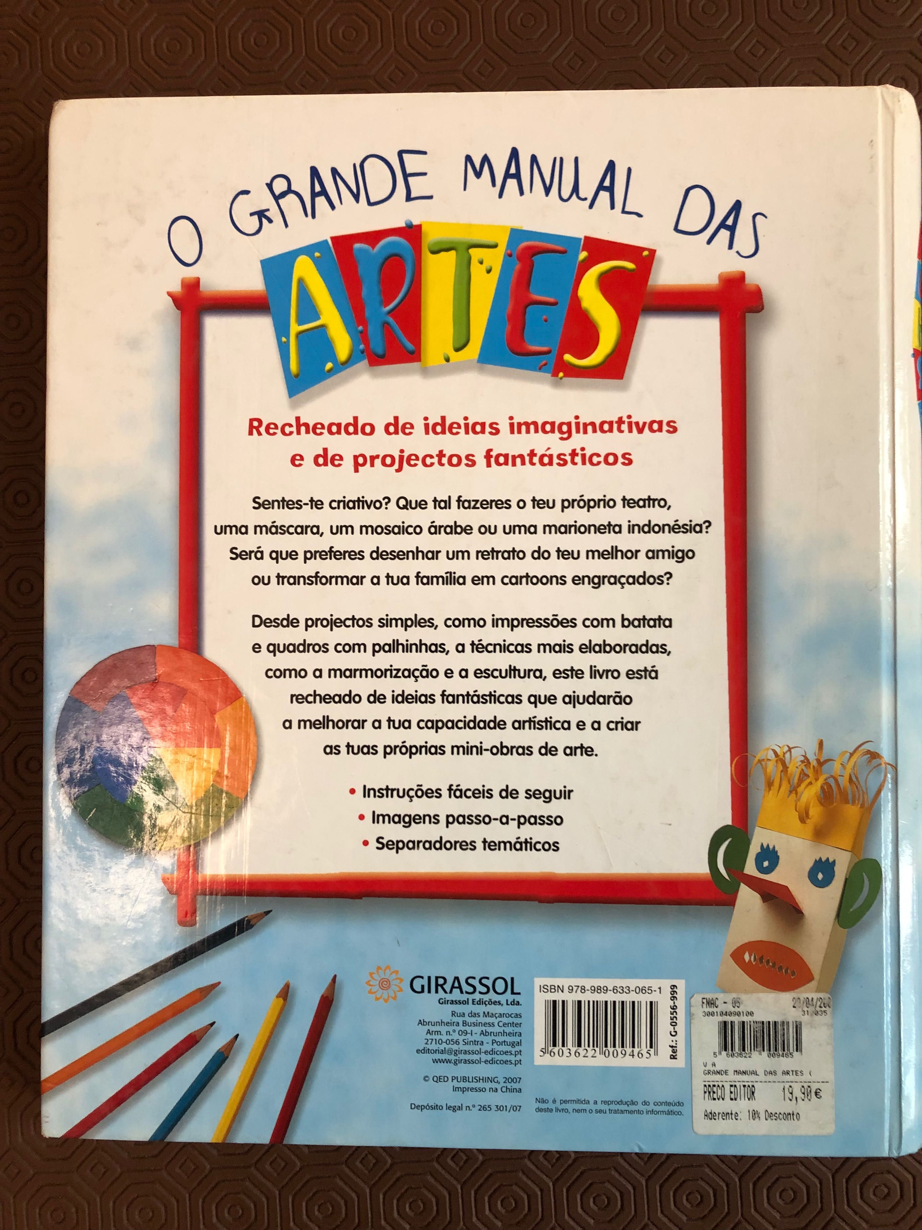 Livros O Grande Manual das Artes e Brinca e Cria