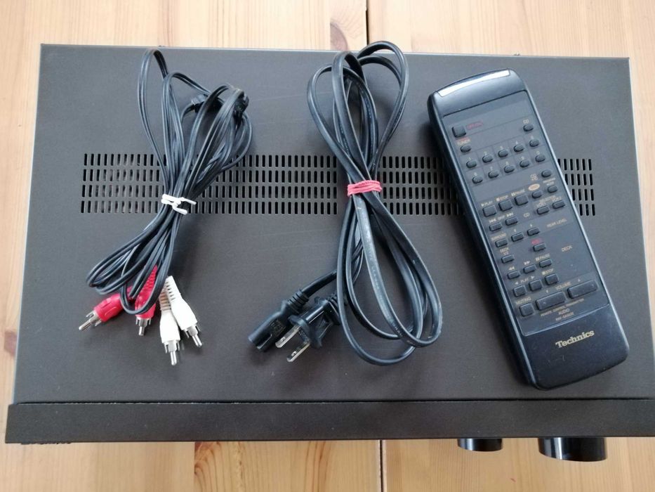 Technics Amplituner SA-GX505 pilot, przewody. Sprawy. Made in Japan