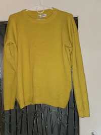 Żółty damski sweter z kokardkami rozmiar L /XL
