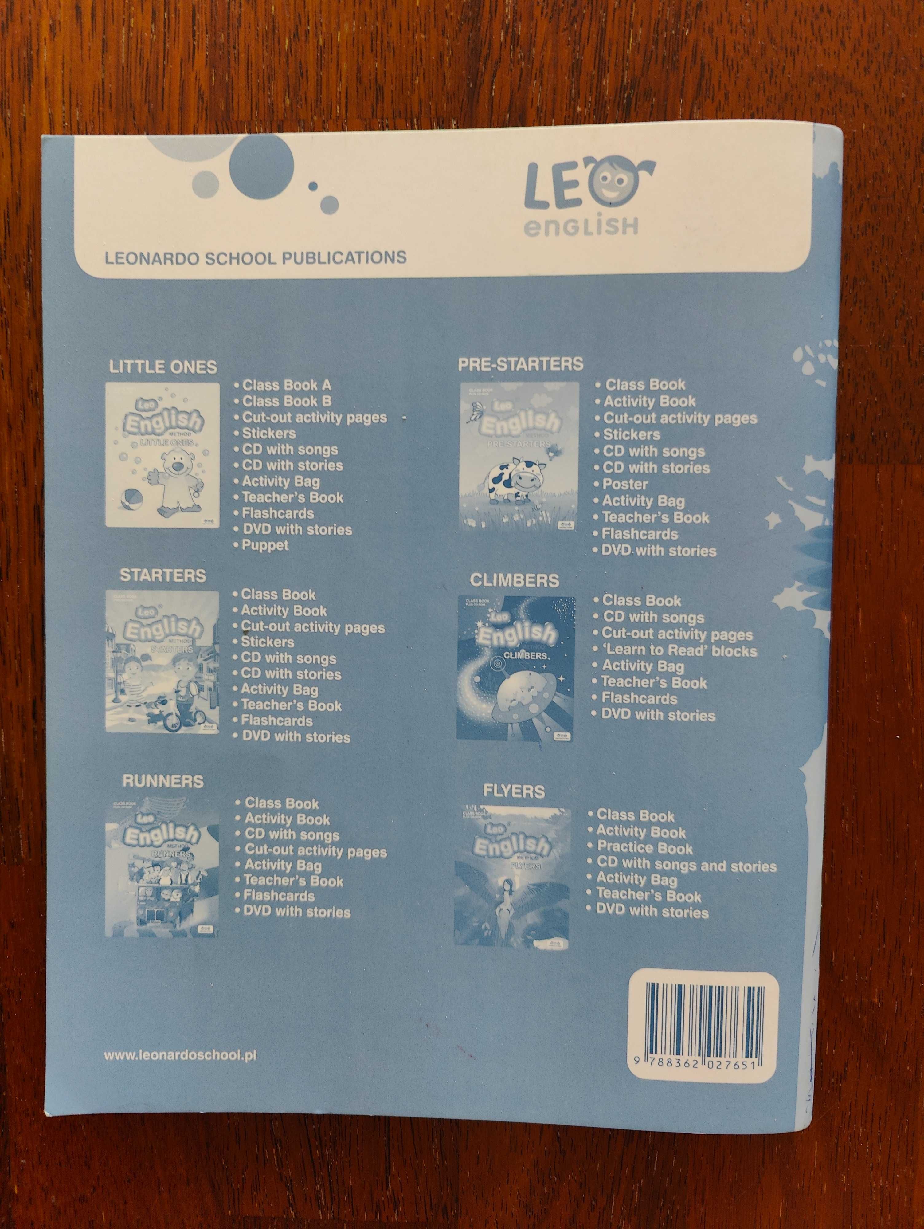 Leo English Method flyers practice book Leonardo school