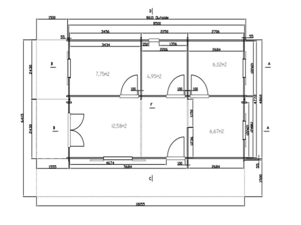 Casa de Madeira, Pré-fabricada T.3 74M2