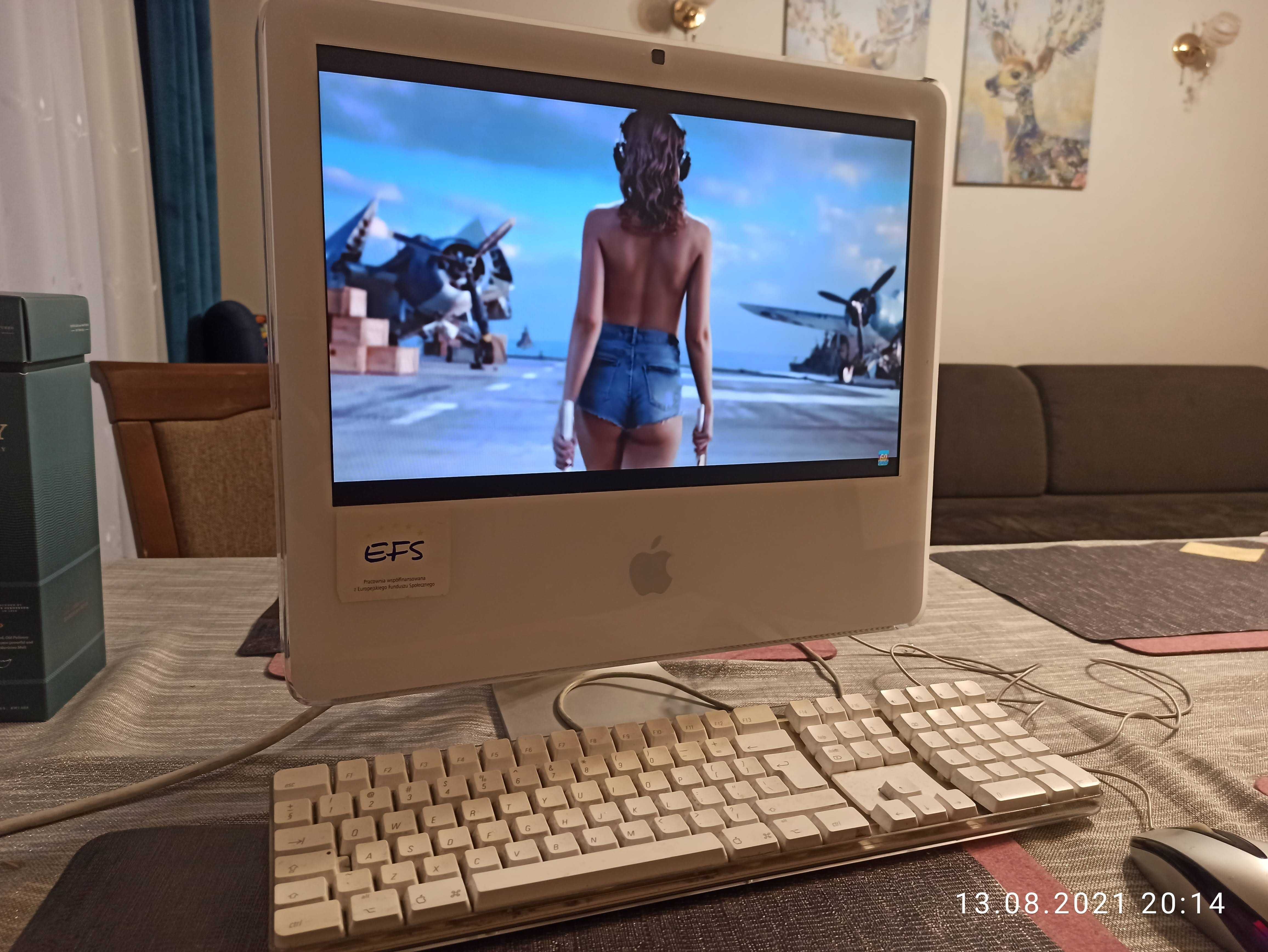 Apple iMac G5 17' na ChromeOS sprawny +oryg. klawiatura