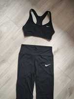 Zestaw komplet Nike nowe spodenki kolarki top biustonosz sportowy S M