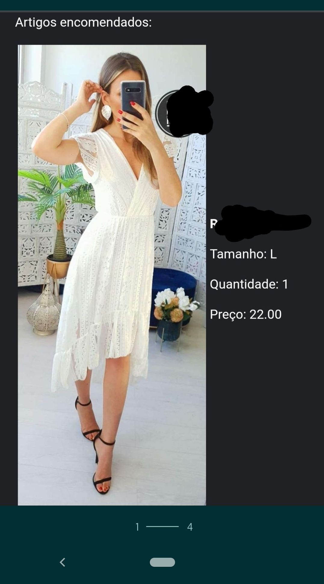 Vestido branco - novo