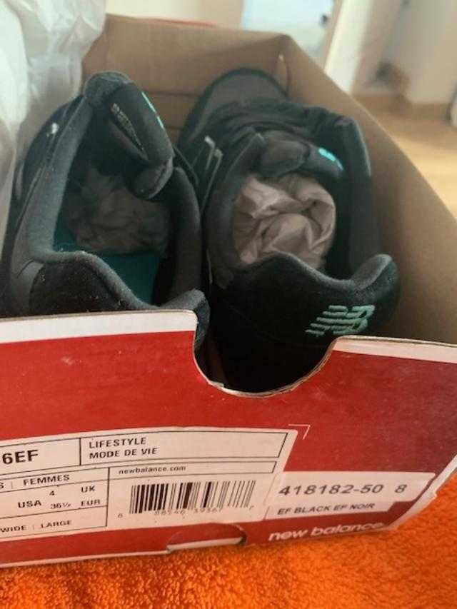 Sneakersy New Balance WR996EF czarne NOWe rozmiar 36 1/2