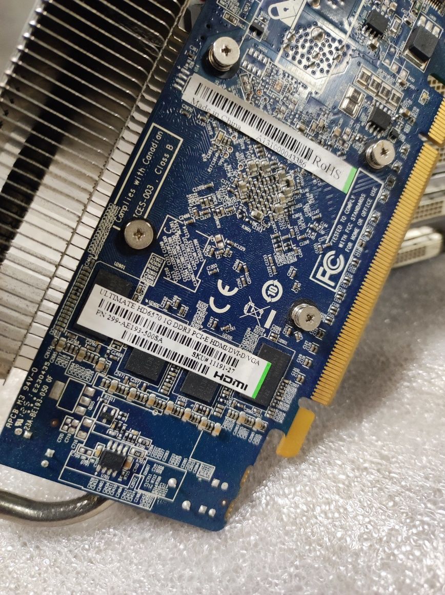 Відеокарта AMD RADEON HD6570 1Gb DDR3 VGA, 1HDMI, 1DVI 299-AE193-500SA
