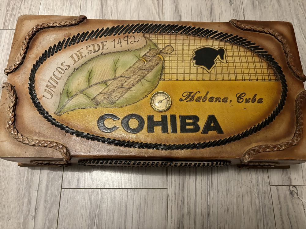 Humidor cohiba skorzane pudelko