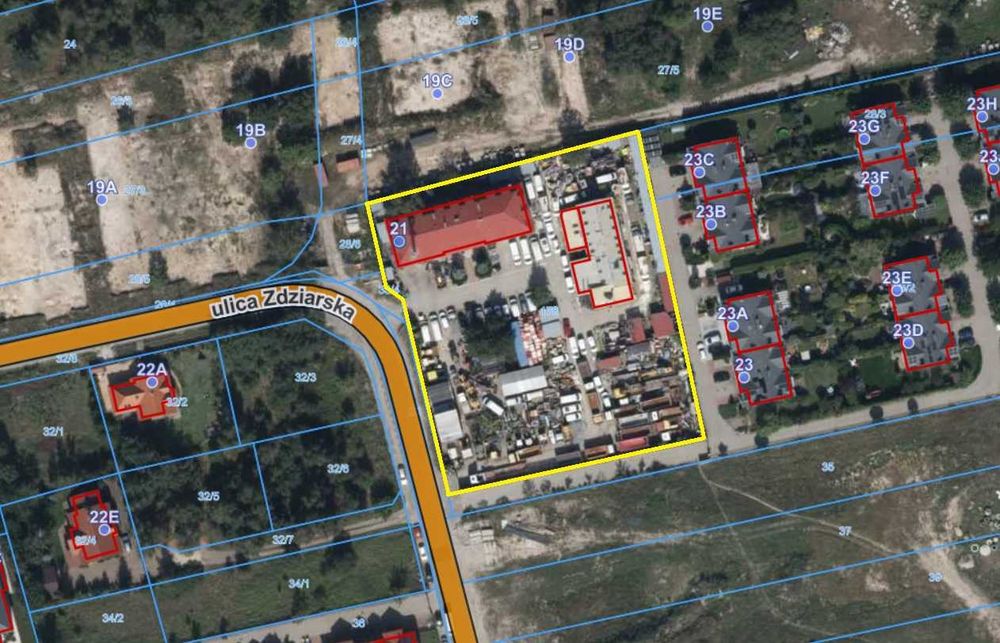 Nieruchomość gruntowa zabudowana przy ul. Zdziarskiej w Warszawie
