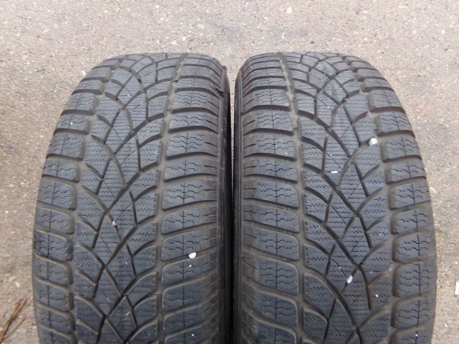 205/55/16  - 7mm -  DUNLOP   - ZIMA - - 2szt -  - -Tanio