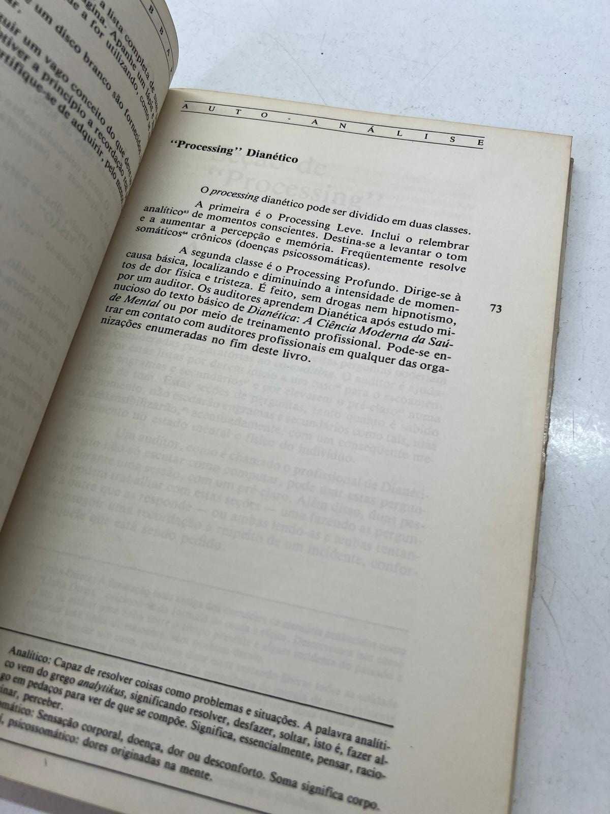 Livro- Auto-análise - Continuação do Bestseller Dianética (Ctt grátis)