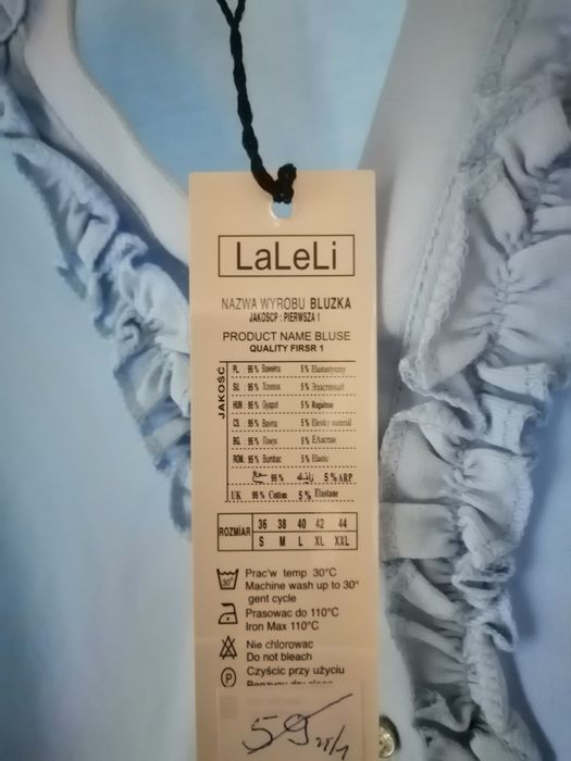 Bluzka damska niebieska