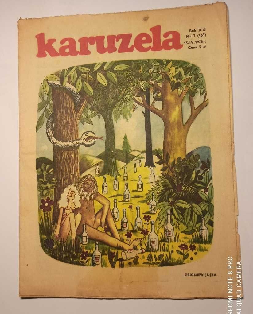 Karuzela - dwutygodniki satyryczne z 1976 r. - 11 egzemplarzy