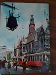 Pocztowka WROCŁAW rynek tramwaje wroclawskie Ruch ok. 1970