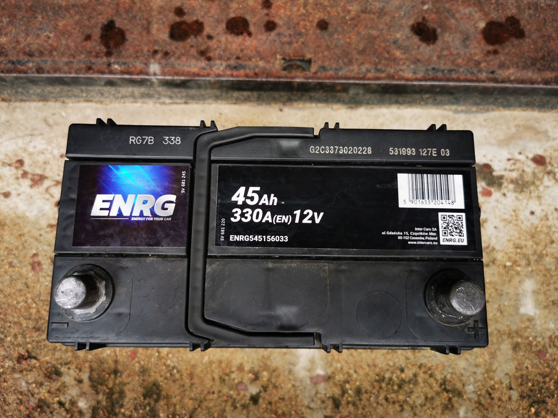 Akumulator samochodowy 12V ENRG 45aH 330A Centra 70aH 640A P+ wysyłka!
