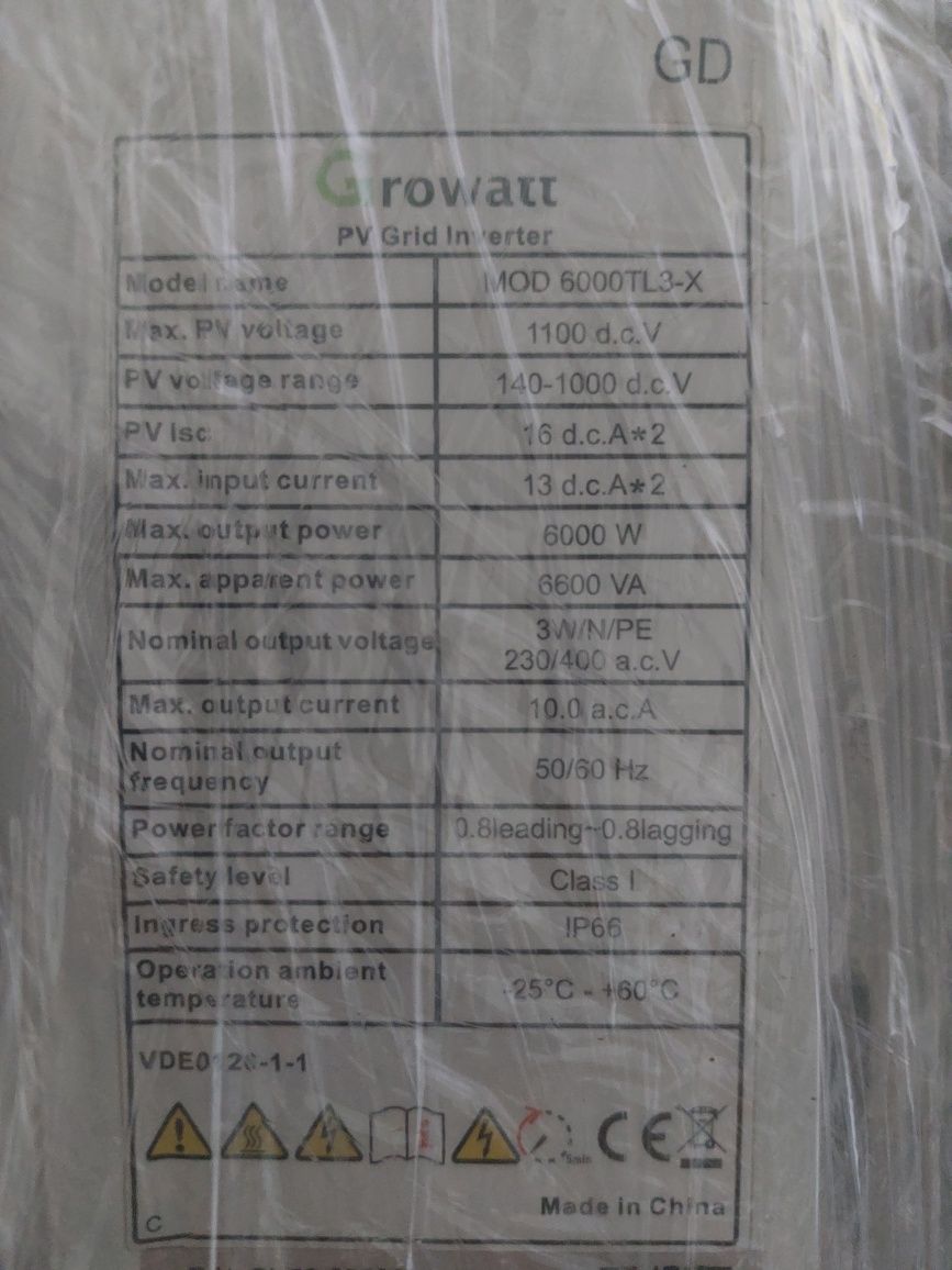 Falownik, inwerter growatt mod 6000 tl3-x