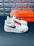 Кроссовки Nike Air Force AF 1 Летние White/Red. Кросівки Найк