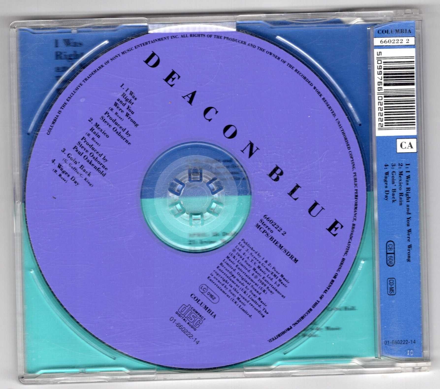 Deacon Blue - I Was Right And You Were Wrong (CD, Singiel)