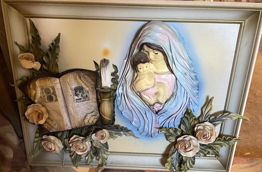 Ікона  шкіряна з рамкою