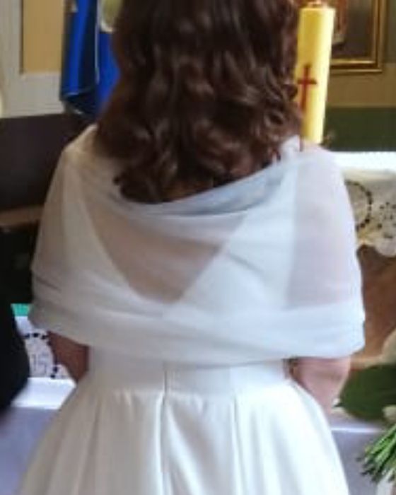 Suknia ślubna Genewa satyna piękna klasyczna