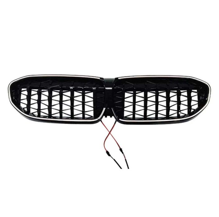 Решeтка з LED подсветкой BMW G20 диффузор спойлер сплиттер сплiтер