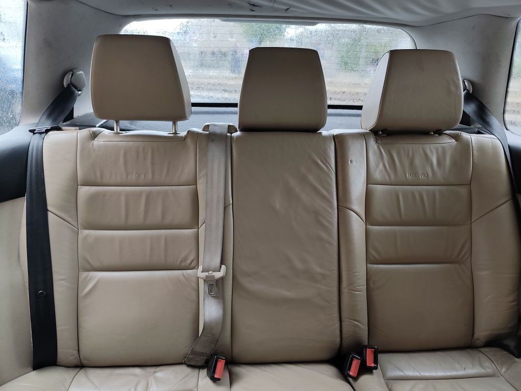 Recaro fotele skórzane, środek, wnętrze