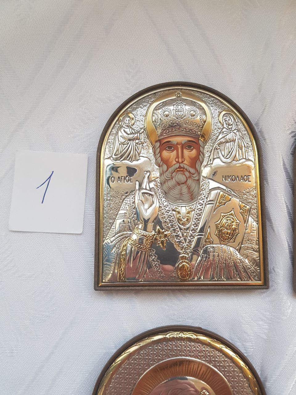 Иконка греческая серебро