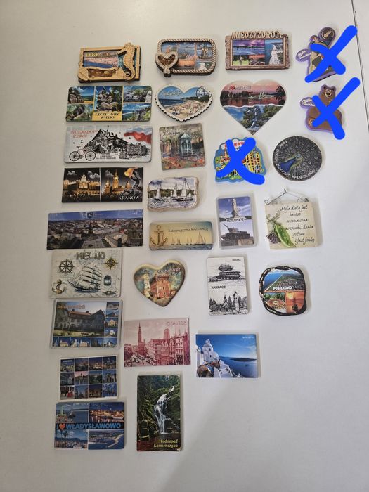 Magnesy na lodówke 28sztuk