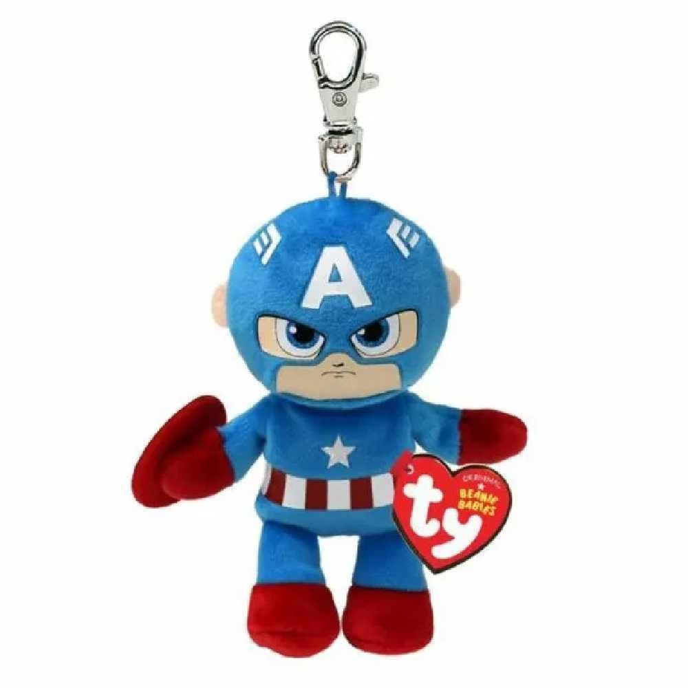 Pluszak Ty Beanioe Babies Captain America Avengers Brelok 13 cm