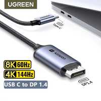 Кабель Type-C DisplayPort 1.4 DP UGREEN Macbook