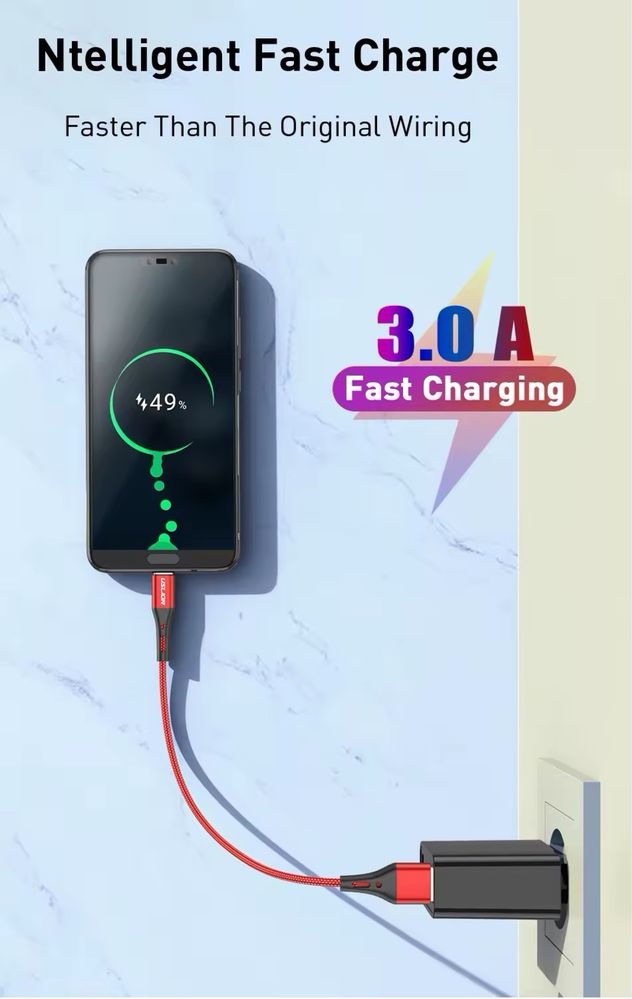Kabel Micro USB 2M szybkie ładowanie