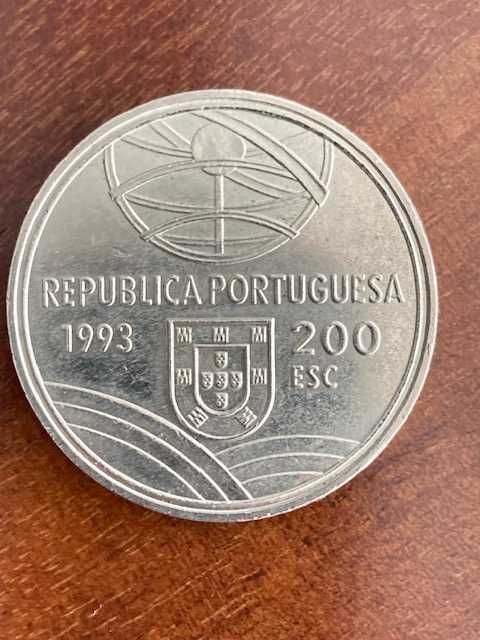 3 Moedas comemorativas de 200 escudos (200$00), 1993 - Espingarda