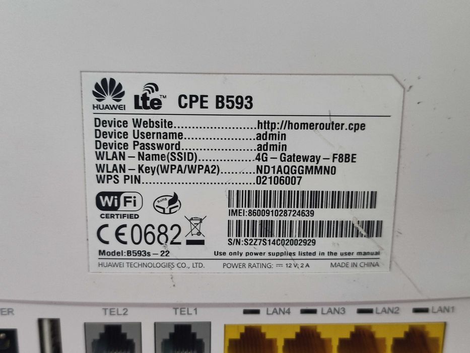 Huawei 4G B593-22 Router