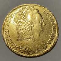 Moeda de ouro D. MARIA I Peça 6400 Reis 1793 R
