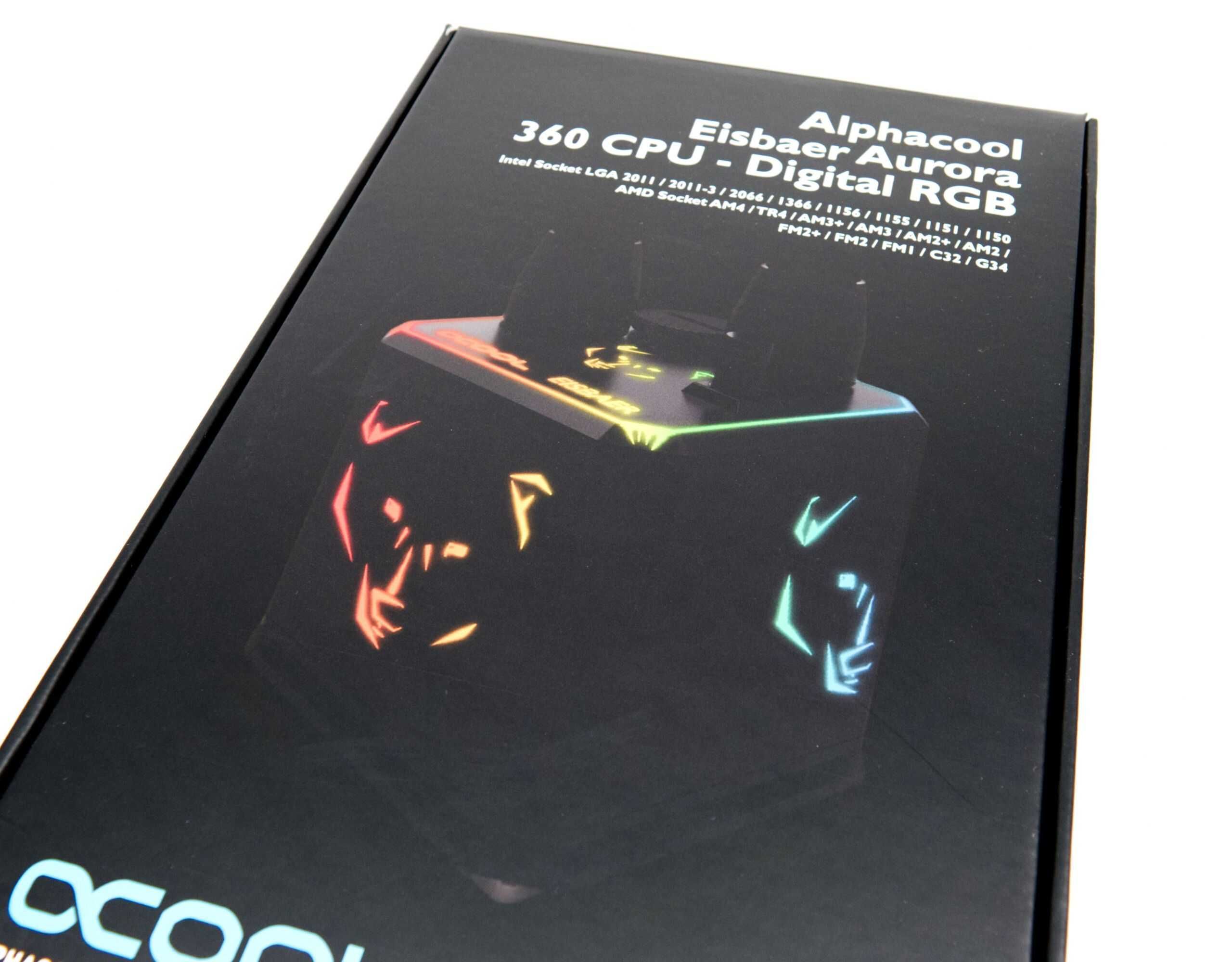 NOWE Alphacool Eisbaer Aurora 360 RGB Chłodzenie Wodne AIO MIEDZIANE